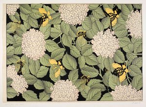Motif floral japonais, illustration de 