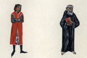 Marcabru, un troubadour du Moyen Âge, illustration de 