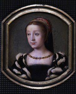 Renée de France (1510-1575), Duchesse de Chartres et Montargis puis de Ferrare, fille cadette de Louis XII et Anne de Bretagne. copie par M. Juilleau