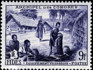 Timbre des Comores - School French