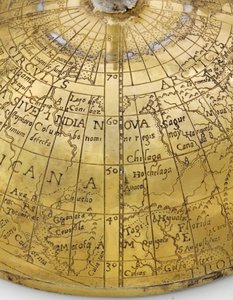 Rare coupe globe continentale, nord-allemande ou flamande, vers 1600