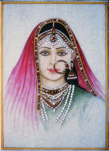 Une dame rajasthani - School Indian