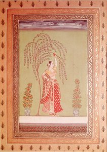 Une femme sous un arbre - School Indian
