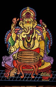 Seigneur Ganesha Ganpati jouant d