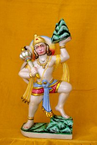 Seigneur Hanuman en marbre Inde - School Indian