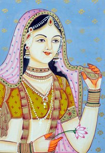 Peinture miniature de Jodha Bai