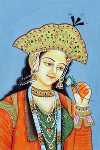 Miniature de la reine moghole Mumtaz Mahal