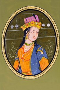 Peinture miniature de la reine Noorjahan Inde Asie - School Indian