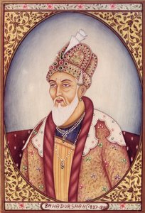 Portrait de Bahadur Shah II (1775-1862)