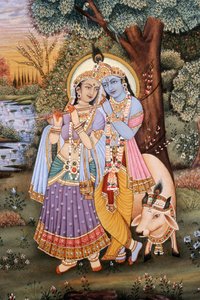 Miniatures de Radha Krishna