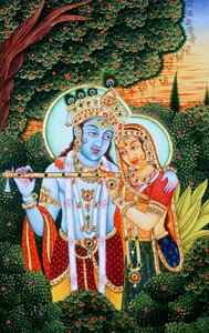 Miniatures de Radha Krishna