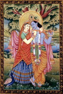 Radha et Krishna scène d
