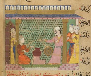Le sultan Ghiyath al-Din supervise la préparation des médicaments, du Ni