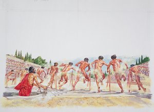 Athènes antique - reconstruction du Stade - School Italian