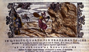 Bradamante arrache à Brunel son anneau enchanteur, grâce auquel elle détruit le pouvoir d