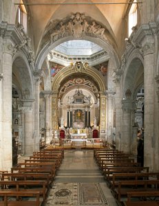 Vue intérieure de la Basilique de Santa Maria del Popolo (Vue intérieure de l