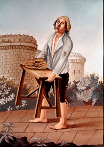 Coutumes populaires napolitaines : le vendeur de pizza de rue - School Italian