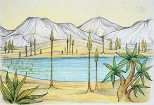 Préhistoire - Trias - reconstruction de l