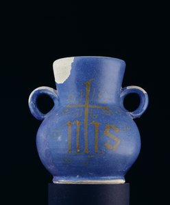 Vase annulaire en faïence - School Italian