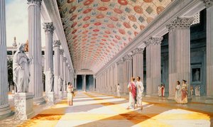 Forum de Trajan - reconstruction de la colonnade