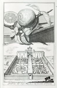 Villa du Marquis Spolverini de Vérone, de "Villas, Jardins et Paysages à Venise" par A. Volkamer - School Italian