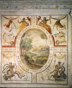 Mur dans la salle de bain de Cosimo I de