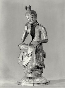 Bodhisattva assis en posture méditative, c.645-794 - Japanese School
