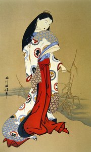 Fille japonaise de la période Genroku - School Japanese