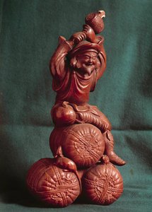 Art japonais : le dieu japonais Daikoku (Daikokuten), protecteur des agriculteurs et dieu de l