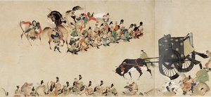 Récit illustré de la rébellion de Heiji (1159-1160) (Visite impériale à Rokuhara) - School Japanese