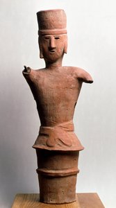 Haniwa funéraire en terre cuite, période Kofun 3ème-6ème siècle - Japanese School