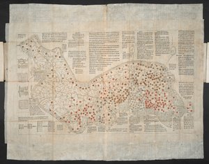 Haejwa chondo - une carte de la péninsule coréenne créée vers 1820 - School Korean