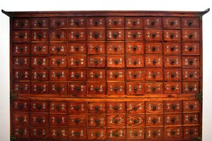 Mobilier médical en bois, période Joseon, Corée, collection Kim Chong-hak. Photographie, Musée national de Séoul, République de Corée, 2006 - School Korean