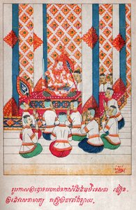 Mahajanaka Jataka (gravure, vers 1910) - School Laotian