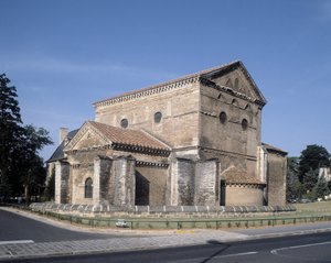 Vue extérieure du baptistère, 4ème siècle
