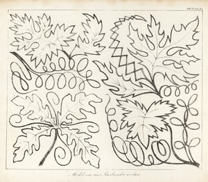 Motifs de feuilles pour la broderie - School Netherlandish