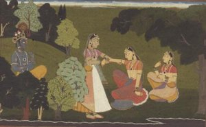 51.207/11 Une confidente supplie Radha de rencontrer Krishna, illustration de la série 