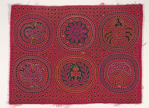 Panneau de chemise (mola), Peuple Kuna, Îles San Blas, c.1950s - School Panamanian