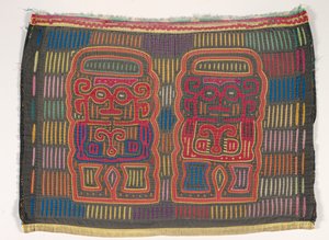 Panneau de chemise (mola), Peuple Kuna, Îles San Blas, vers 1950 - School Panamanian