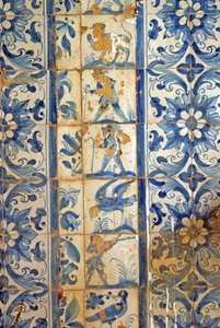 Panneau représentant des scènes de chasse, Tarouca, Portugal - School Portuguese