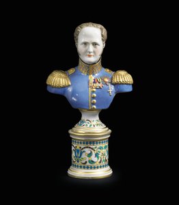 Un buste en porcelaine de l