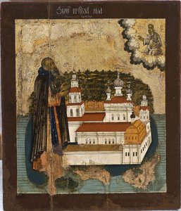 Saint Nil au lac Seliger, XVIIIe siècle - School Russian