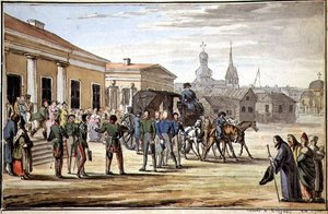 Soldats russes arrivant à Krasnoy - School Russian