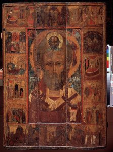 Saint Nicolas de Myre ou de Bari, avec des scènes de sa vie
