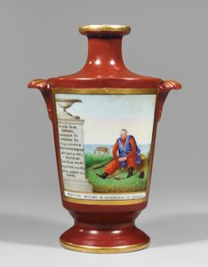 Vase représentant un cosaque zaporogue, vers 1825