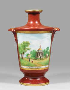 Vase représentant un cosaque zaporogue, vers 1825 - School Russian