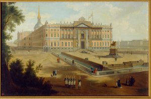 Vue du palais Michel à Saint-Pétersbourg - School Russian