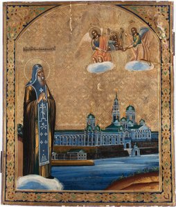 Saint Nil de Stolbensk (mort en 1554) - Icône russe - School Russian