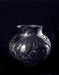 Art persan : Vase en argent - School Sasanian