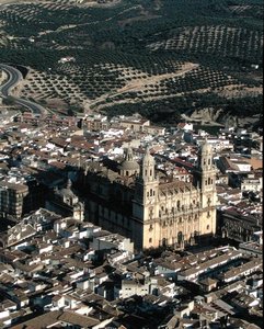 Vue aérienne de la cathédrale de Jaén - School Spanish